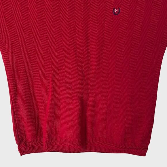 Vintage Chaps Ralph Lauren Crewneck Sweater Red Men's Large Hand Framed Knitwear - Picture 6 of 12